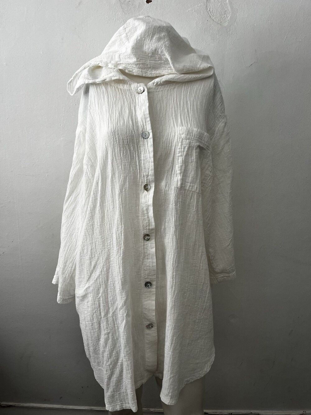 Womens Hooded Beach Coverup Top XL Coastal Summer Beach Cruise Resort Vacation